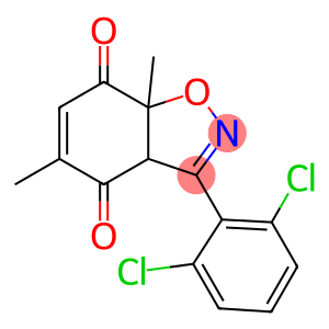 3a,7a-Dihydro-3-(2,6-dichlorophenyl)-5,7a-dimethyl-1,2-benzisoxazole-4,7-dione