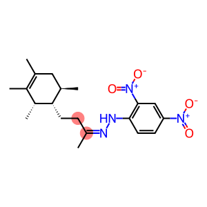 (1A,2A,6B)-4-(2,3,4,6-TETRAMETHYL-3-CYCLOHEXENYL)-2-BUTANONE2,4-DINITROPHENYLHYDRAZONE