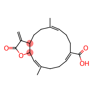 2,3,3a,4,5,8,9,12,13,15a-Decahydro-6,14-dimethyl-3-methylene-2-oxocyclotetradeca[b]furan-10-carboxylic acid