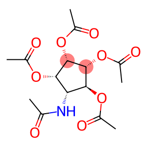 (1A,2A,3A,4B,5A)-(+/-)-5-ACETAMIDO-1,2,3,4-CYCLOPENTANETETRAYLTETRAACETATE