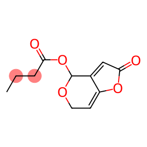 Butyric acid 2,6-dihydro-2-oxo-4H-furo[3,2-c]pyran-4-yl ester