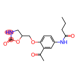 5-[(4-Butyrylamino-6-acetylphenyl)oxymethyl]oxazolidin-2-one