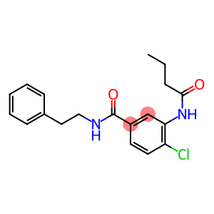 3-(butyrylamino)-4-chloro-N-(2-phenylethyl)benzamide