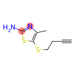 5-(but-3-ynylthio)-4-methyl-1,3-thiazol-2-amine