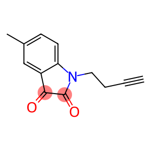 1-(but-3-yn-1-yl)-5-methyl-2,3-dihydro-1H-indole-2,3-dione
