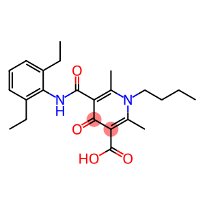 1-Butyl-5-(2,6-diethylphenylaminocarbonyl)-1,4-dihydro-2,6-dimethyl-4-oxopyridine-3-carboxylic acid