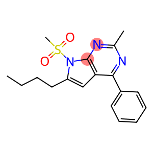 6-Butyl-7-(methylsulfonyl)-2-methyl-4-phenyl-7H-pyrrolo[2,3-d]pyrimidine