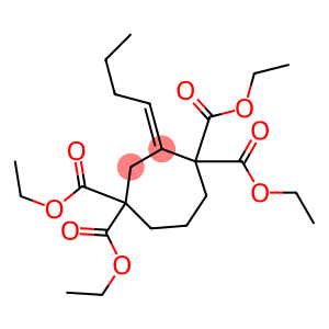 3-Butylidenecycloheptane-1,1,4,4-tetracarboxylic acid tetraethyl ester