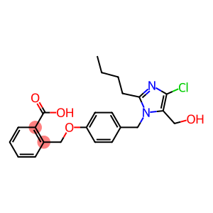 2-[4-(2-Butyl-4-chloro-5-hydroxymethyl-1H-imidazol-1-ylmethyl)phenoxymethyl]benzoic acid