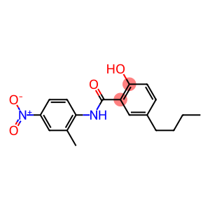 5-Butyl-2-hydroxy-2'-methyl-4'-nitrobenzanilide