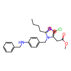 2-Butyl-4-chloro-1-[4-benzylaminobenzyl]-1H-imidazole-5-acetic acid methyl ester