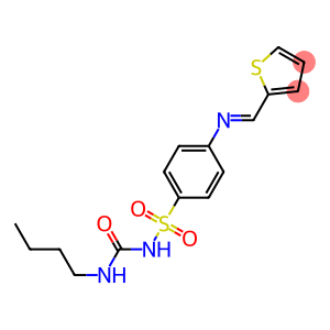 2-({[4-({[(butylamino)carbonyl]amino}sulfonyl)phenyl]imino}methyl)thiophene
