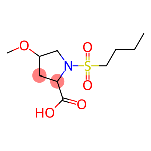 1-(butylsulfonyl)-4-methoxypyrrolidine-2-carboxylic acid