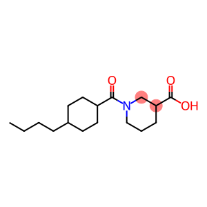 1-[(4-butylcyclohexyl)carbonyl]piperidine-3-carboxylic acid