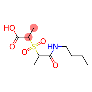 2-{[1-(butylcarbamoyl)ethane]sulfonyl}propanoic acid