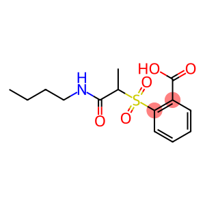 2-{[1-(butylcarbamoyl)ethane]sulfonyl}benzoic acid