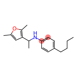 4-butyl-N-[1-(2,5-dimethylfuran-3-yl)ethyl]aniline