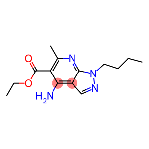 1-Butyl-4-amino-6-methyl-1H-pyrazolo[3,4-b]pyridine-5-carboxylic acid ethyl ester