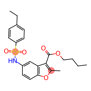 butyl 5-{[(4-ethylphenyl)sulfonyl]amino}-2-methyl-1-benzofuran-3-carboxylate