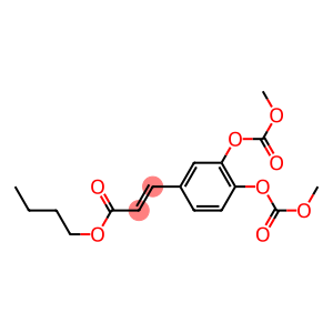 butyl 3-{3,4-bis[(methoxycarbonyl)oxy]phenyl}acrylate