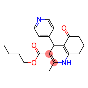 butyl 2-methyl-5-oxo-4-(4-pyridinyl)-1,4,5,6,7,8-hexahydro-3-quinolinecarboxylate