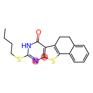 9-(butylsulfanyl)-5,8-dihydronaphtho[2',1':4,5]thieno[2,3-d]pyrimidin-7(6H)-one