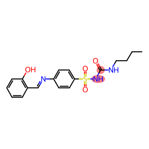 1-({[4-({[(butylamino)carbonyl]amino}sulfonyl)phenyl]imino}methyl)-2-hydroxybenzene