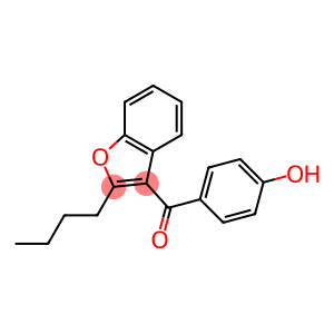 2-Butyl-3-(p-hydroxybenzoyl)benzofuran