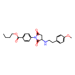 butyl 4-(3-{[2-(4-methoxyphenyl)ethyl]amino}-2,5-dioxo-1-pyrrolidinyl)benzoate