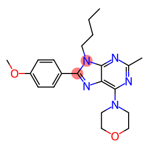 9-BUTYL-8-(4-METHOXYPHENYL)-2-METHYL-6-MORPHOLINO-9H-PURINE