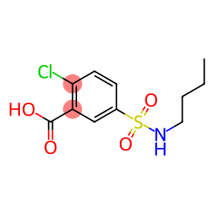 5-(butylsulfamoyl)-2-chlorobenzoic acid