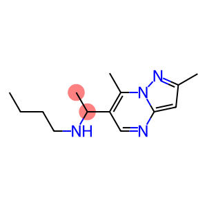 butyl(1-{2,7-dimethylpyrazolo[1,5-a]pyrimidin-6-yl}ethyl)amine