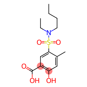 5-[butyl(ethyl)sulfamoyl]-2-hydroxy-4-methylbenzoic acid