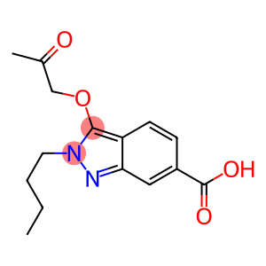 2-BUTYL-3-(2-OXO-PROPOXY)-2H-INDAZOLE-6-CARBOXYLIC ACID