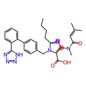 2-butyl-4-((3,3-dimethylacryloyl)methylamino)-1-((2'-(1H-tetrazol-5-yl)biphenyl-4-yl)methyl)-1H-imidazole-5-carboxylic acid