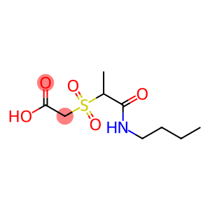 2-{[1-(butylcarbamoyl)ethane]sulfonyl}acetic acid