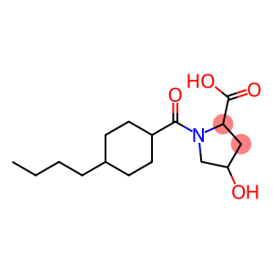 1-[(4-butylcyclohexyl)carbonyl]-4-hydroxypyrrolidine-2-carboxylic acid