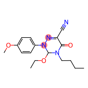 4-BUTYL-3-ETHOXY-2-(4-METHOXYPHENYL)-5-OXO-2,3,4,5-TETRAHYDRO-1,2,4-TRIAZINE-6-CARBONITRILE