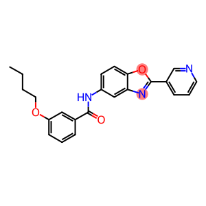 3-butoxy-N-[2-(3-pyridinyl)-1,3-benzoxazol-5-yl]benzamide