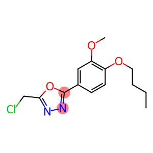 2-(4-BUTOXY-3-METHOXYPHENYL)-5-(CHLOROMETHYL)-1,3,4-OXADIAZOLE