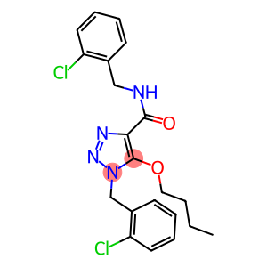 5-BUTOXY-N,1-BIS(2-CHLOROBENZYL)-1H-1,2,3-TRIAZOLE-4-CARBOXAMIDE