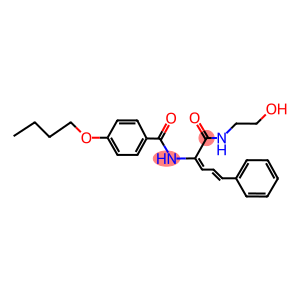 4-BUTOXY-N-((2E,4E)-1-(2-HYDROXYETHYLAMINO)-1-OXO-5-PHENYLPENTA-2,4-DIEN-2-YL)BENZAMIDE