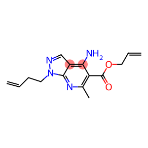 1-(3-Butenyl)-4-amino-6-methyl-1H-pyrazolo[3,4-b]pyridine-5-carboxylic acid 2-propenyl ester