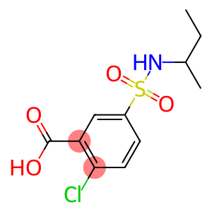 5-(butan-2-ylsulfamoyl)-2-chlorobenzoic acid