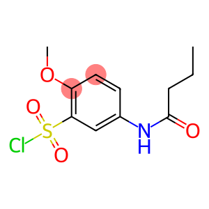 5-butanamido-2-methoxybenzene-1-sulfonyl chloride