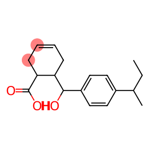 6-{[4-(butan-2-yl)phenyl](hydroxy)methyl}cyclohex-3-ene-1-carboxylic acid