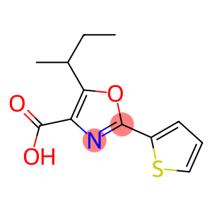 5-(butan-2-yl)-2-(thiophen-2-yl)-1,3-oxazole-4-carboxylic acid