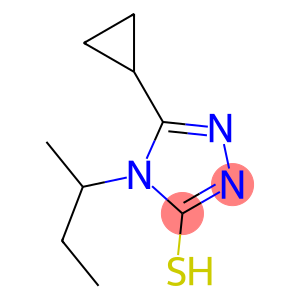 4-(butan-2-yl)-5-cyclopropyl-4H-1,2,4-triazole-3-thiol