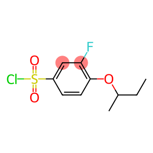 4-(butan-2-yloxy)-3-fluorobenzene-1-sulfonyl chloride