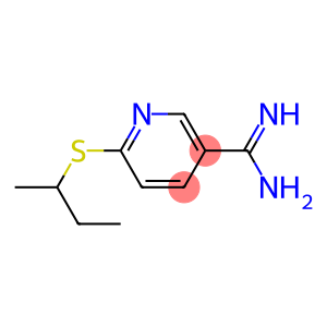 6-(butan-2-ylsulfanyl)pyridine-3-carboximidamide